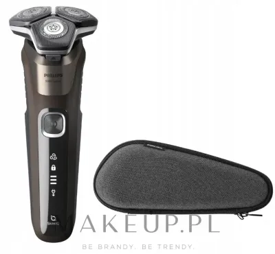 Электробритва Philips Series 5000 S5886/30, роторная, технология SkinIQ, для сухого и влажного бритья, 1 шт