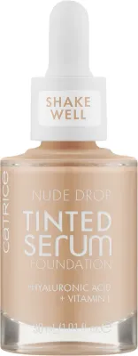 Тональная основа-сыворотка Catrice Nude Drop Tinted Serum Foundation матирующая увлажняющая, 30 мл