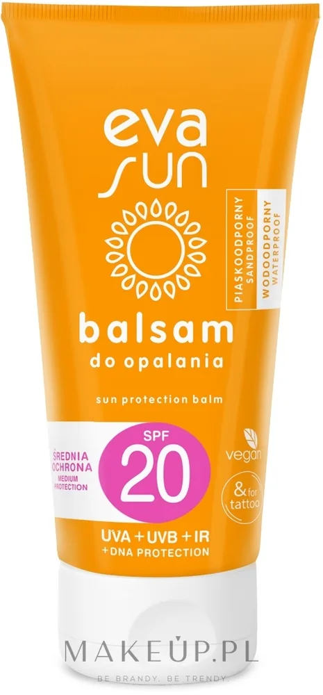 Eva Natura Sun Protection Balm SPF20 — солнцезащитный бальзам с янтарным биокомплексом и витамином Е, 150 мл
