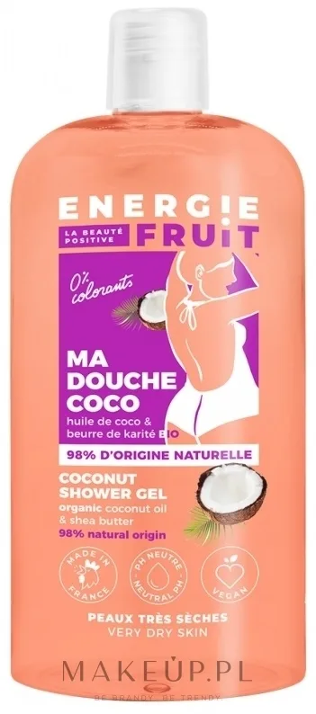 Гель для душа Energie Fruit Coconut с кокосом и маслом ши, 500 мл