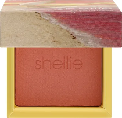 Румяна для щёк Benefit Cosmetics Shellie Warm-Seashell Pink Blush прессованные, с сиянием