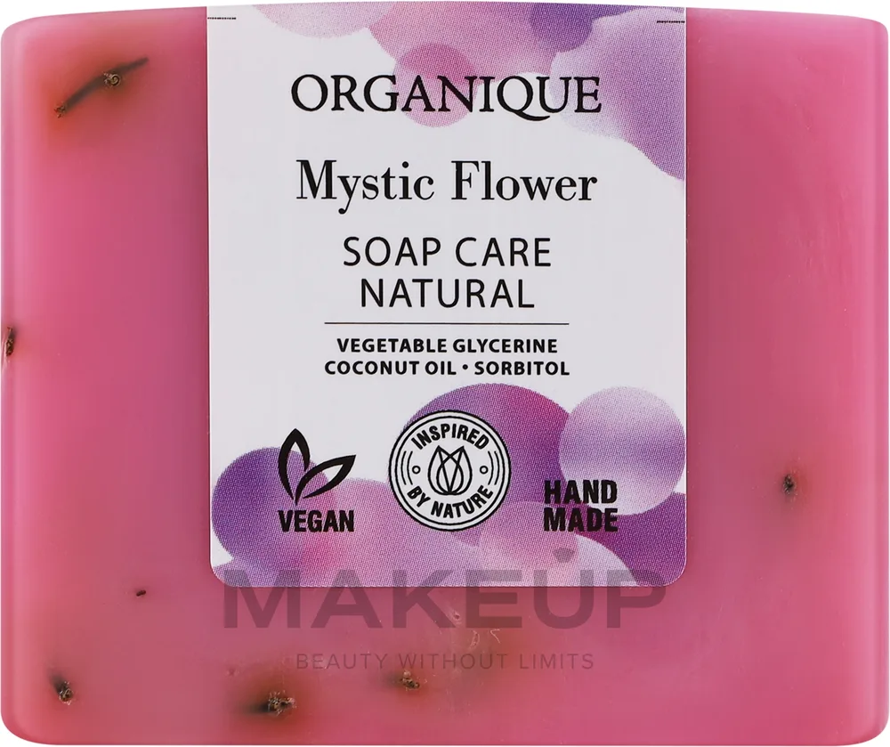Organique Soap Care Natural мыло глицериновое питательное Mystic Flower 100 г, натуральное мыло ручной работы с розмарином, цветочный аромат