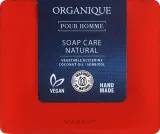 Organique Soaps Pour Homme мыло кусковое мужское глицериновое с кокосовым маслом, цитрусово-пряный аромат 100 г — фото 1