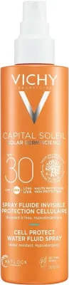 Спрей для тела солнцезащитный Vichy Capital Soleil Cell Protect Water Fluid Spray SPF30 водостойкий