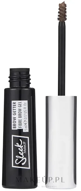Гель для бровей Sleek MakeUP Brow Getter с микроволокнами, для объёма, 5 мл, оттенок Ash Brown