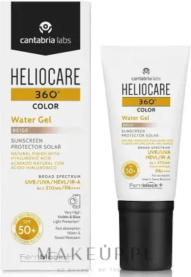 Гель для лица Cantabria Labs Heliocare 360 Color Water Gel тонирующий, SPF50+, 50 мл