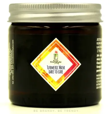 Маска для лица с куркумой для проблемной кожи Nowa Kosmetyka Turmeric Mask Dare to Care