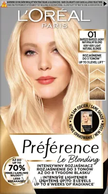 Краска для волос L'Oreal Paris Preference Le Blonding стойкая, для оттенков блонд