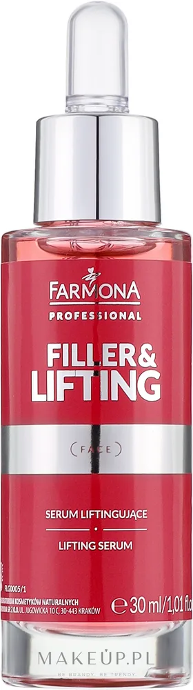 Лифтинг-сыворотка для лица Farmona Professional Filler & Lifting с пептидом и гиалуроновой кислотой 30 мл