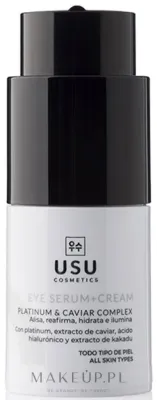 Сыворотка для кожи вокруг глаз Usu Cosmetics Eye Serum+Cream против морщин и тёмных кругов, 15 мл