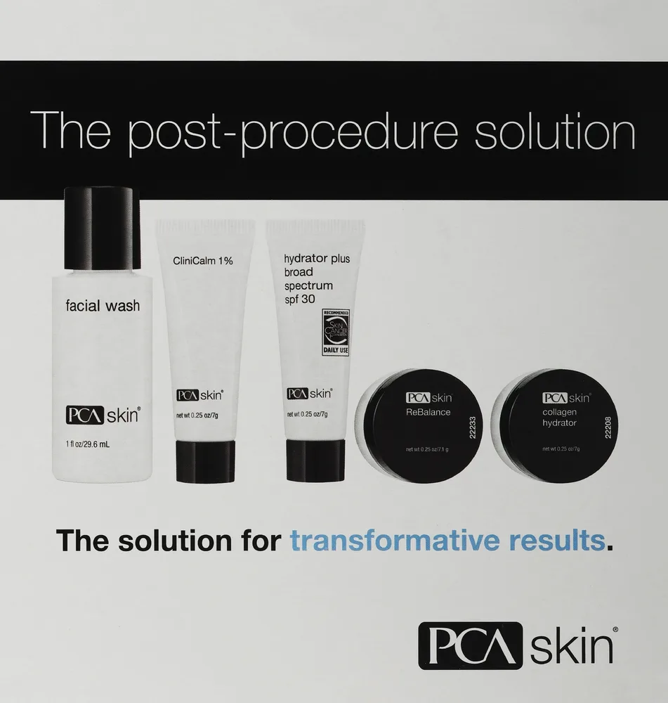 Набор для ухода за кожей лица PCA Skin Post-Procedure Solution после процедур, 5 средств