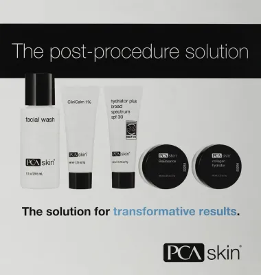 Набор для ухода за кожей лица PCA Skin Post-Procedure Solution после процедур, 5 средств