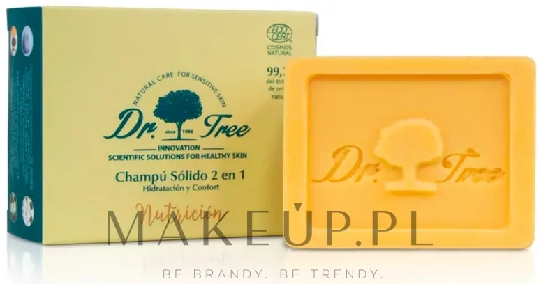 Шампунь твёрдый Dr. Tree Eco Nutrition Shampoo 2 в 1, питательный, с ароматом мёда, 75 г