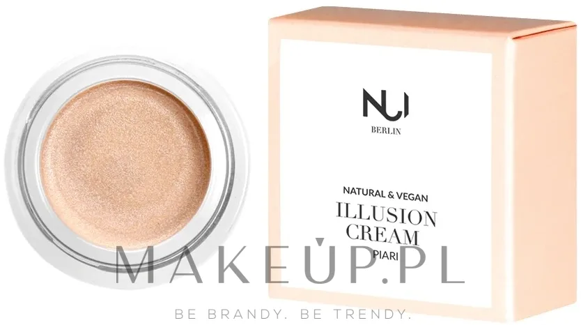 NUI Cosmetics Natural Illusion Cream хайлайтер для лица кремовый сияние стробинг веганская косметика 3 г, оттенок Piari