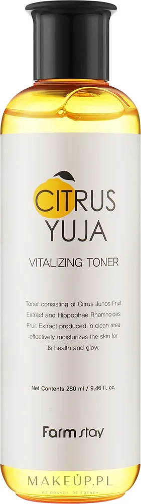 Тоник с экстрактом юдзу FarmStay Citrus Yuja Vitalizing Toner освежающий, увлажняющий, 280 мл