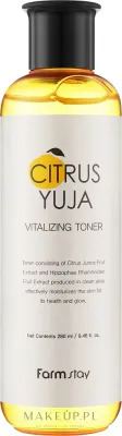Тоник с экстрактом юдзу FarmStay Citrus Yuja Vitalizing Toner освежающий, увлажняющий, 280 мл
