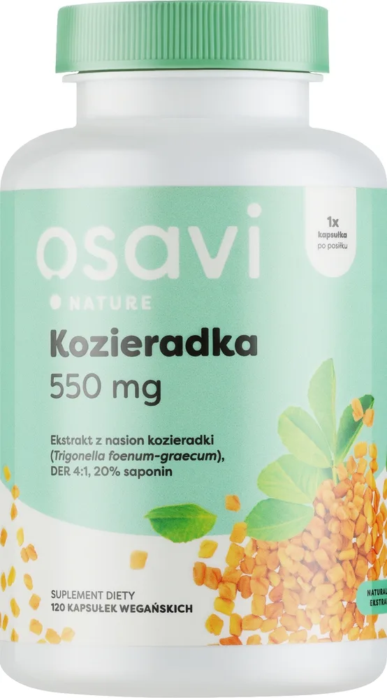 БАД Osavi / Fenugreek 550 mg, экстракт пажитника 550 мг, 60