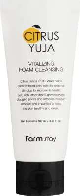 Пенка для умывания FarmStay Citrus Yuja Vitalizing Foam Cleansing с экстрактом юдзу, 100 мл