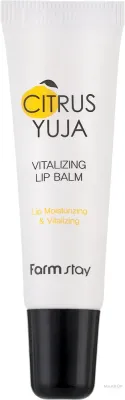 FarmStay Citrus Yuja Vitalizing Lip Balm бальзам для губ с маслом юдзу 10 г питательный увлажняющий
