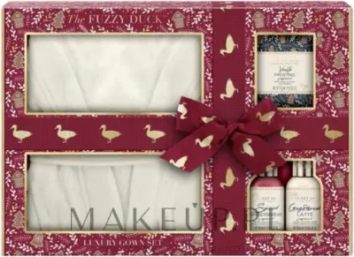 Baylis & Harding Baylis & Harding The Fuzzy Duck Winter Wonderland Luxury Gown Gift Set (sh/gel/100 мл + sh/cr/100 мл + soak/cr/75 г + dressing/gown/1pc) - Подарочный набор Baylis and Harding The Fuzzy Duck Winter Wonderland Luxury Gown Gift Set с гелем и кремом для душа, кристаллами для ванны и флисовым халатом
