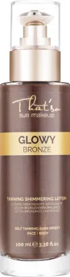 Автозагар с мерцающими частицами That's So Glowy Bronze для лица и тела, с маслом ши и миндальным маслом, 100 мл