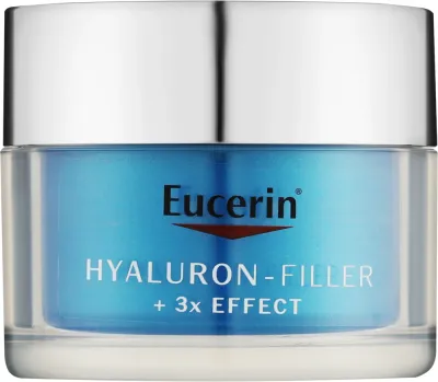 Бустер для лица Eucerin Hyaluron-Filler x3 Effect ночной увлажняющий с гиалуроновой кислотой 50 мл