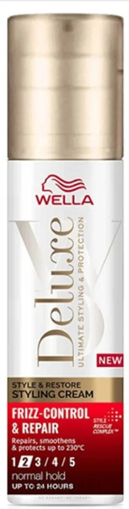 Крем для волос Wella Deluxe Frizz Control Repair Styling Cream увлажняющий, с термозащитой