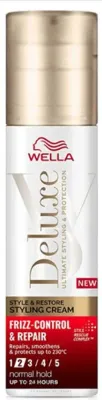 Крем для волос Wella Deluxe Frizz Control Repair Styling Cream увлажняющий, с термозащитой