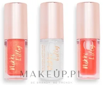 Набор масел для губ Makeup Revolution X Nikki Lilly ваниль карамель и мед 3 x 1.8 мл