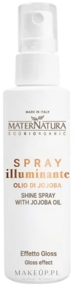Спрей для волос MaterNatura Shine-Enhancing Spray with Jojoba Oil для блеска, с маслом жожоба, 100 мл
