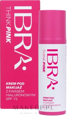 Крем-база под макияж Ibra Think Pink SPF 15 с гиалуроновой кислотой 50 мл