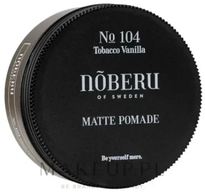 Помада для волос матовая Noberu Of Sweden No 104 Tobacco Vanilla Matte Pomade, сильной фиксации, 80 мл