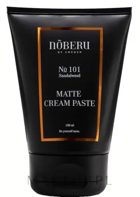 Паста для укладки волос матовая Noberu of Sweden №101 Sandalwood Matte Cream Paste, средней фиксации, 100 мл
