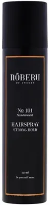Лак для волос Noberu of Sweden №101 Sandalwood Hairspray Strong Hold сильной фиксации, с полуматовым финишем, 100 мл
