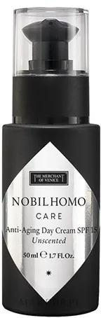Крем для лица The Merchant of Venice Nobil Homo Anti-Aging SPF 15 без отдушки 50 мл