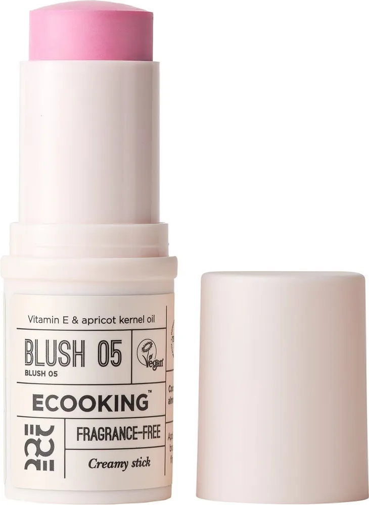 Румяна для щёк Ecooking Creamy Stick Blush кремовые, в стике, 15,9 г, оттенок 05 - Pink
