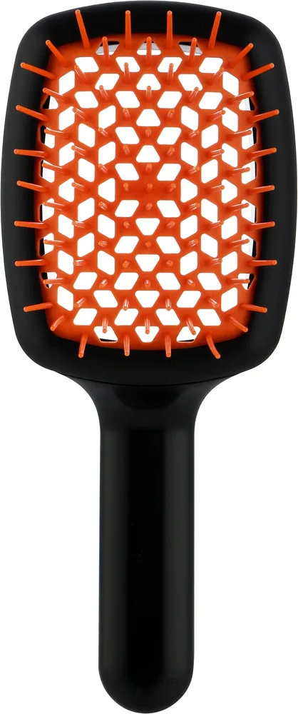 Щётка для укладки волос Janeke CurvyM Extreme Volume Brush чёрно-оранжевый