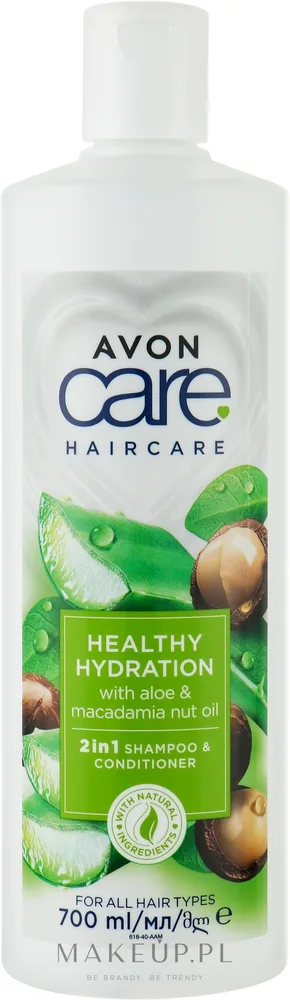 Шампунь и кондиционер 2 в 1 Avon Care Healthy Hydration 2 In 1 с алоэ и маслом макадамии