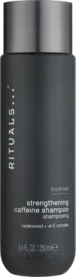 Шампунь для волос Rituals Homme Strengthening Caffeine Shampoo укрепляющий, с кофеином и маслом кедра, 250 мл