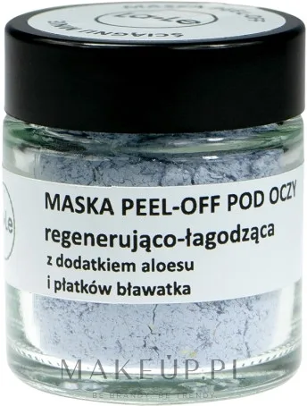 La-Le Peel-Off Eye Mask маска альгинатная для кожи вокруг глаз с алоэ вера и васильком, снимается плёнкой, 30 мл