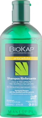 Шампунь против выпадения волос BiosLine BioKap Anticaduta Reinforcing Shampoo с растительными экстрактами, 200 мл