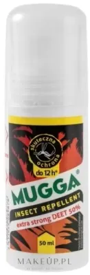 Mugga Insect Repellent Extra Strong Deet 50% 12H — лосьон-репеллент от комаров и клещей с ДЭТА 50%, 50 мл