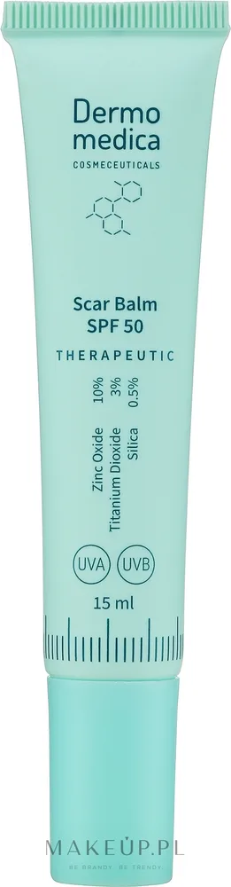 Бальзам для лица Dermomedica Therapeutic Scar Balm SPF50, восстанавливающий, после процедур, 15 мл