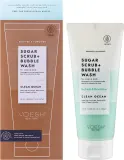 Voesh Voesh Sugar Scrub+Bubble Wash Clean Ocean - Сахарный скраб 2 в 1 для кожи головы и тела Pure Ocean с пробиотиками 210 г — фото 2