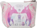 Набор детской косметики Namaki Pink Sparkling Pouch бальзам для губ 3.5 г мерцающая пудра 4 г кисть и косметичка — фото 1