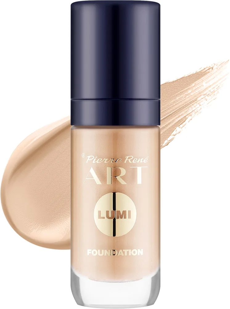Тональная основа Pierre Rene Art Lumi Touch Foundation увлажняющая сияющая, 35 мл, оттенок 04