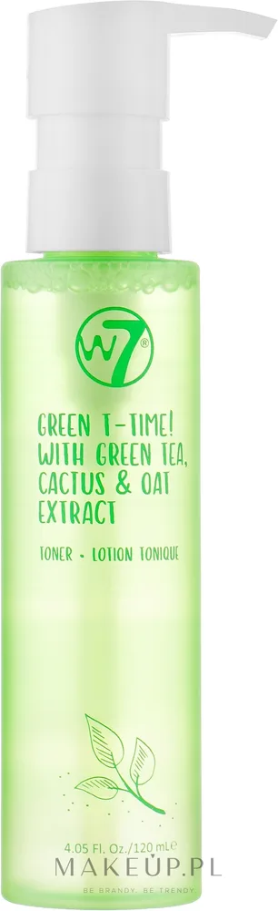 Тоник W7 Green T-Time с зелёным чаем, опунцией и центеллой азиатской, 120 мл