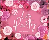 Палетка теней для век W7 Let's Party With Vickaboo Pressed Pigment Palette 12 оттенков — фото 1