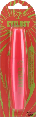 Тушь для ресниц W7 Eyelust Mascara утолщающая щёточка, глубокий чёрный цвет, 15 мл