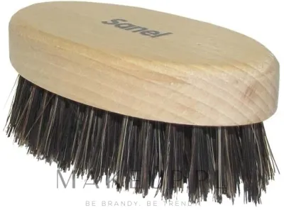 Щётка для бороды Sanel Beard Brush из лакированного бука, светлое дерево